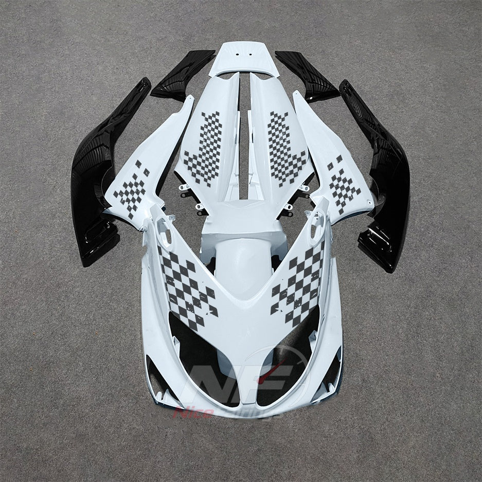 Aftermarket Fairing Kit Fits 2001-2007 YAMAHA TMAX500 - ABS Plastic Bodywork - Blue White Red | NiceFairings - paint design NO.3 option image