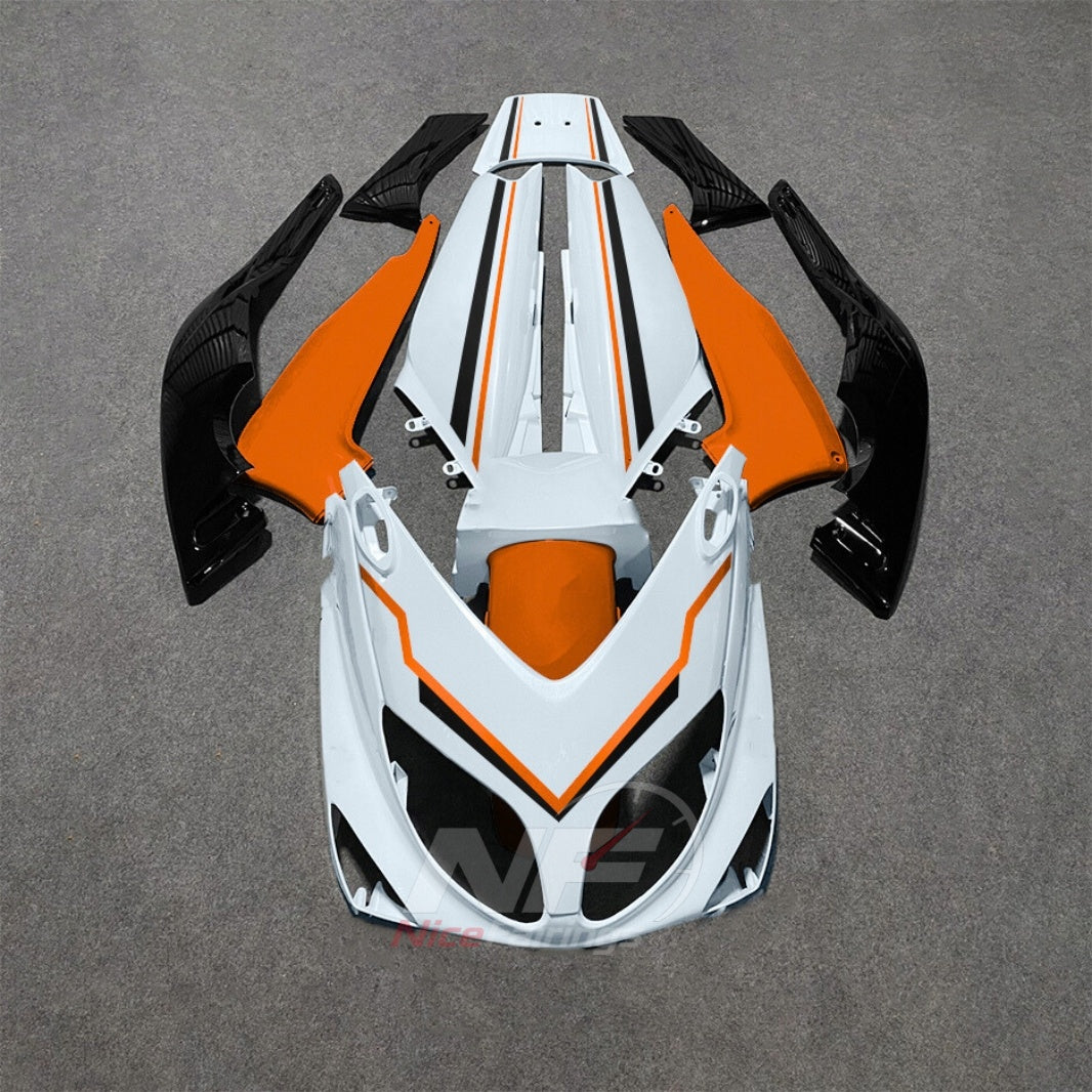 Custom Fairings Fit 2001-2007 YAMAHA TMAX500 - Scooter ABS Bodywork - White Black Checkered | NiceFairings - paint design NO.3 option image