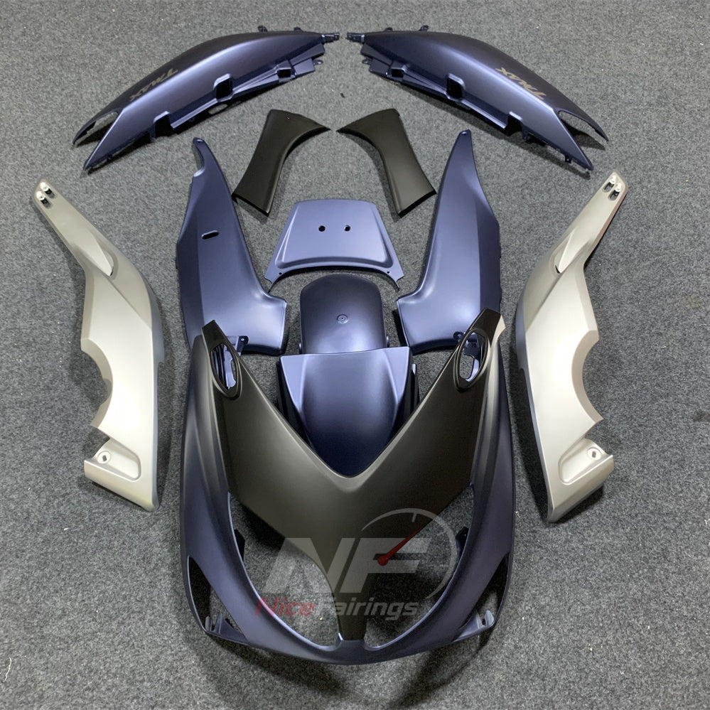 Aftermarket Fairing Kit Fits 2001-2007 YAMAHA TMAX500 - ABS Plastic Bodywork - Blue White Red | NiceFairings - paint design NO.8 option image