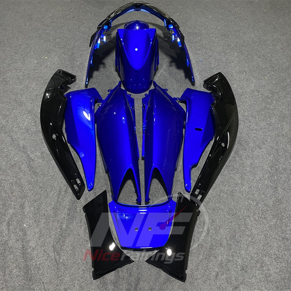 ABS Plastic Fairing Kit Fits 2001-2007 YAMAHA TMAX500 - Scooter Bodywork - Blue Black | NiceFairings - side angle image