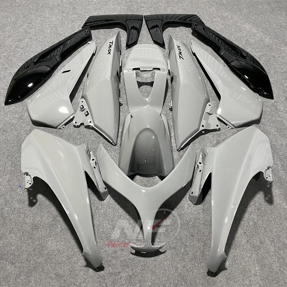 Replacement Fairings Fit 2008-2011 YAMAHA TMAX500 (TMAX-500) - Aftermarket ABS Panels - Blue Black White | NiceFairings - paint design NO.9 option image
