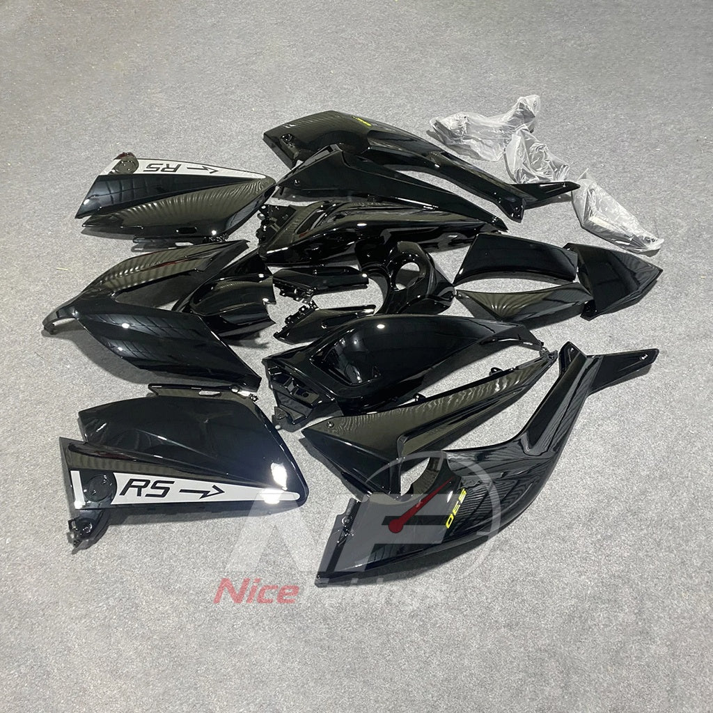 Replacement Black Injection-Molded Fairing Set Fits YAMAHA TMAX530 2015-2016 | NiceFairings - front angle image