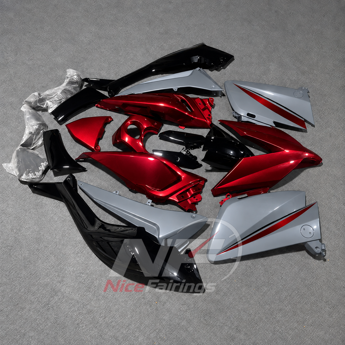 Replacement ABS Injection Fairing Kit Fits 2015-2016 YAMAHA TMAX530 | NiceFairings - front angle image