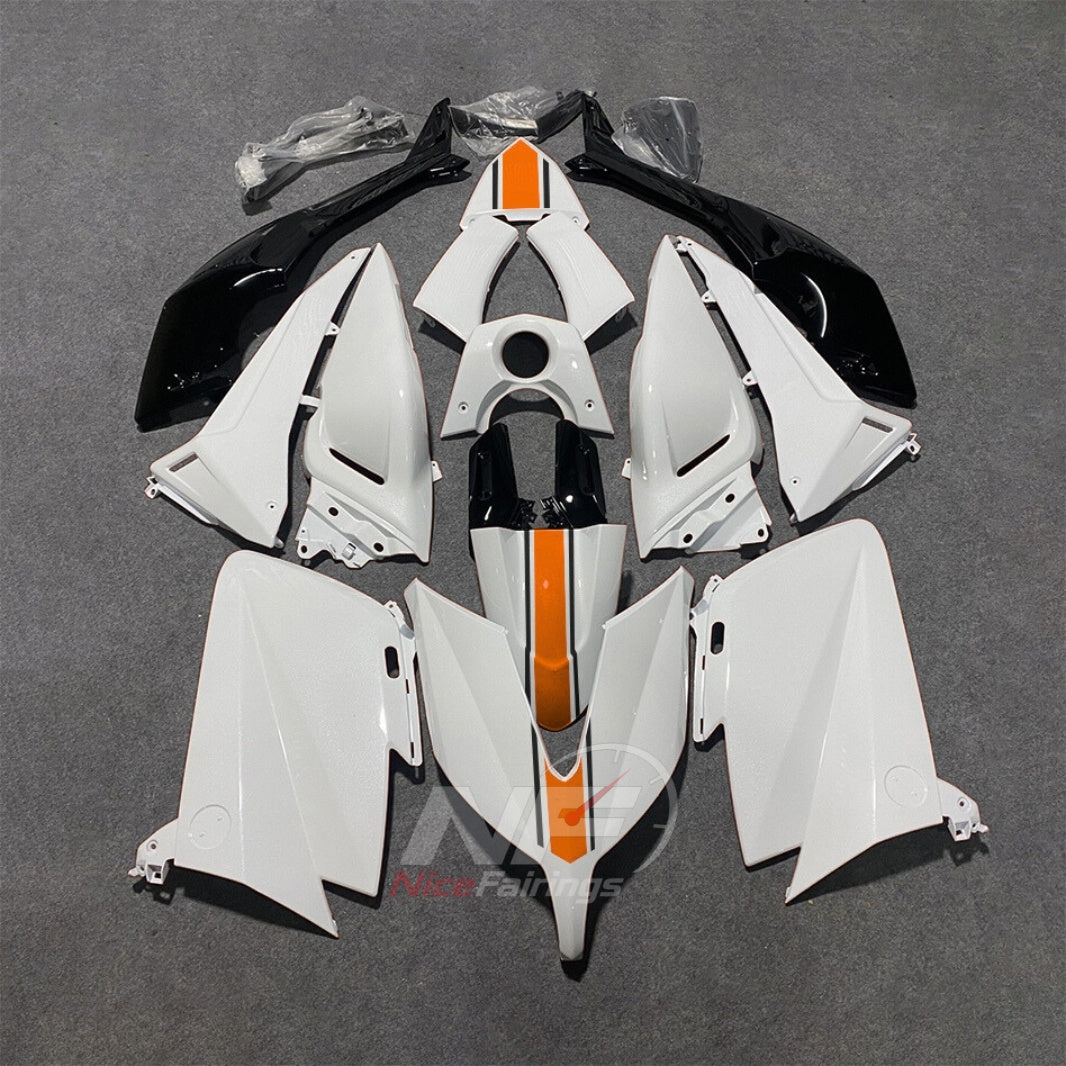 Race-Grade Yellow Injection-Molded Bodywork Set Fits 2015-2016 YAMAHA TMAX530 | NiceFairings - paint design NO.6 option image