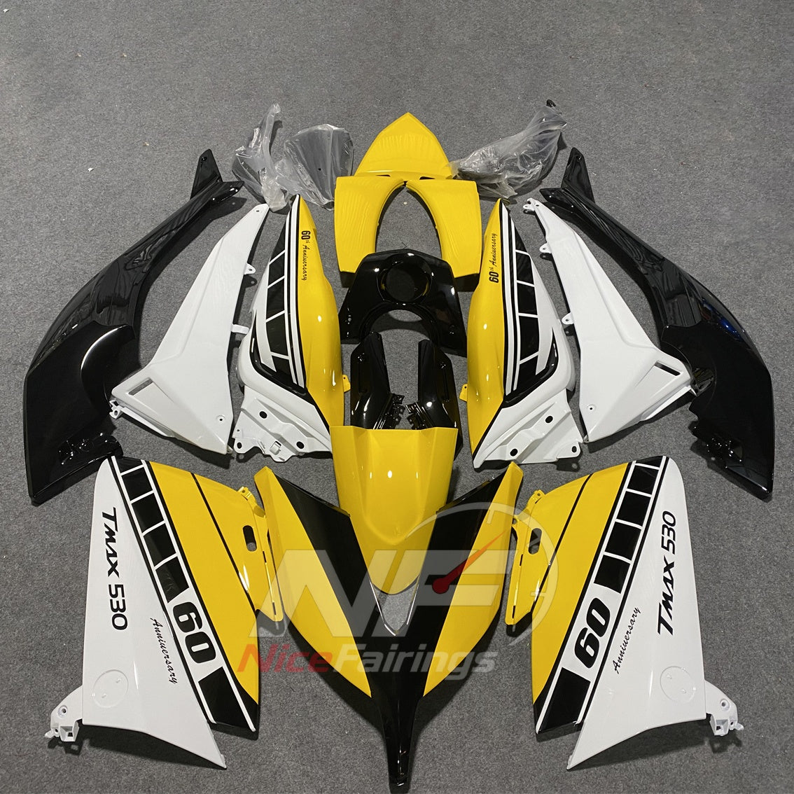 Aftermarket Purple ABS Plastic Fairing Kit Fits YAMAHA TMAX530 2015-2016 | NiceFairings - paint design NO.9 option image