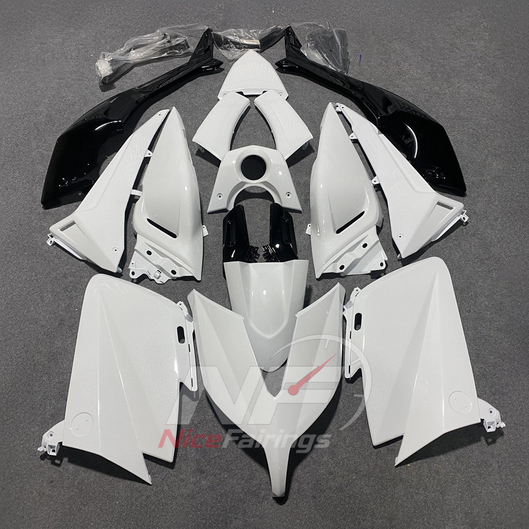 Custom-Painted White ABS Plastic Cowling Kit Fits 2015-2016 YAMAHA TMAX530 | NiceFairings - main product image