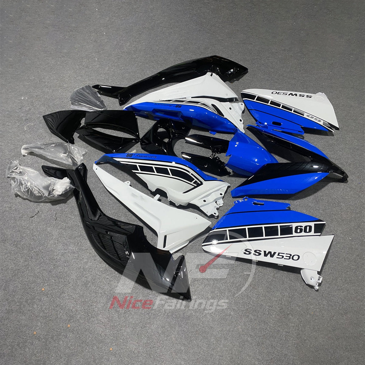 Aftermarket Sportbike Fairing Set Fits YAMAHA TMAX530 2015-2016 | NiceFairings - side angle image