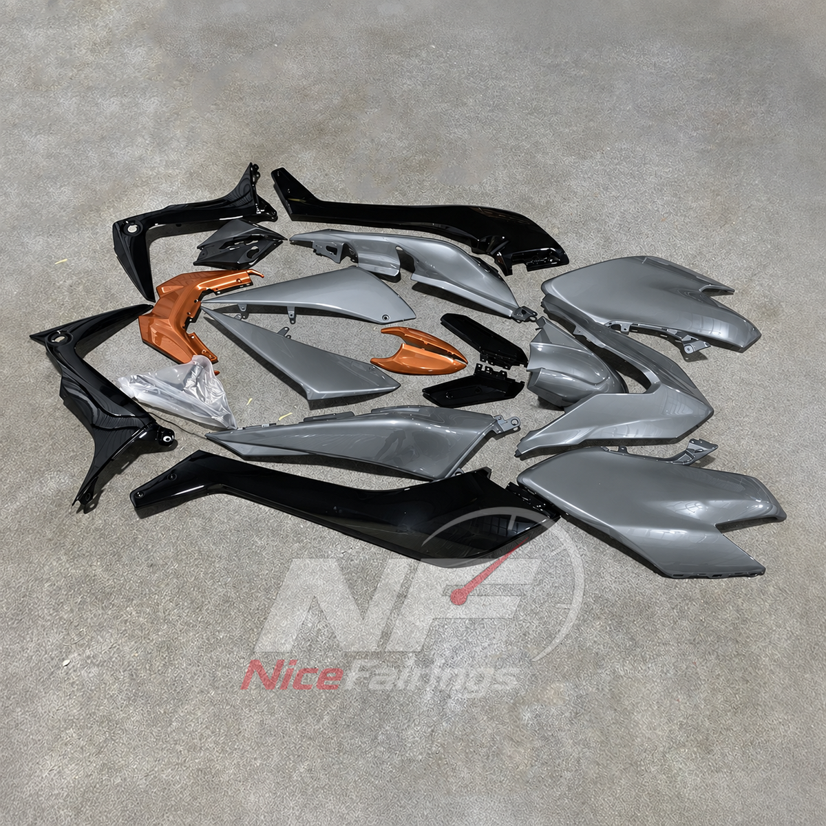 Aftermarket Sportbike Fairing Set Fits YAMAHA TMAX530 SJ14 2017-2019 | NiceFairings - side angle image