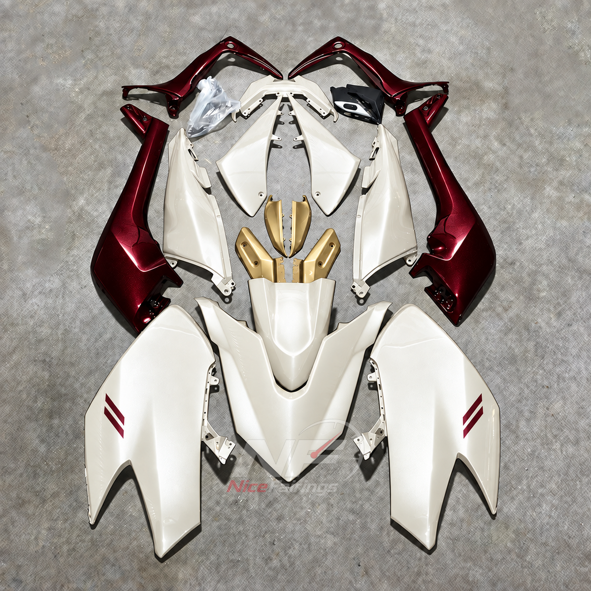 Premium Orange Injection-Molded Fairings Compatible with YAMAHA TMAX530 SJ14 2017-2019 | NiceFairings - paint design NO.9 option image