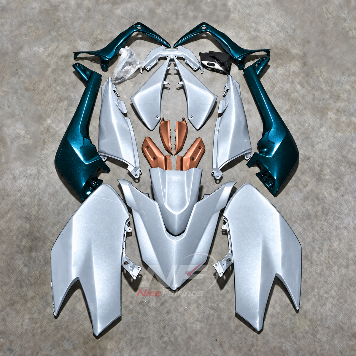 Race-Grade ABS Plastic Bodywork Kit Fits YAMAHA TMAX530 SJ14 2017-2019 | NiceFairings - paint design NO.5 option image