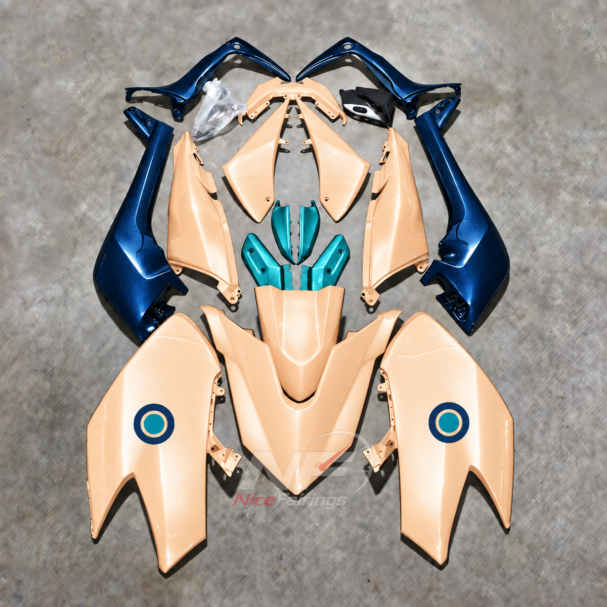 Injection-Molded Cowling Set Fits YAMAHA TMAX530 SJ14 2017-2019 | NiceFairings - paint design NO.3 option image