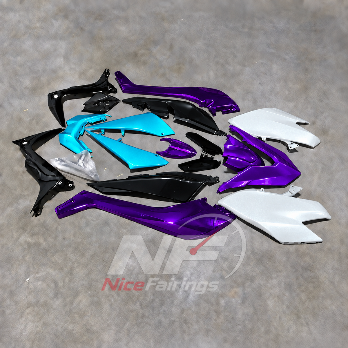 Painted ABS Motorcycle Fairings Compatible with YAMAHA TMAX530 SJ14 2017-2019 | NiceFairings - front angle image