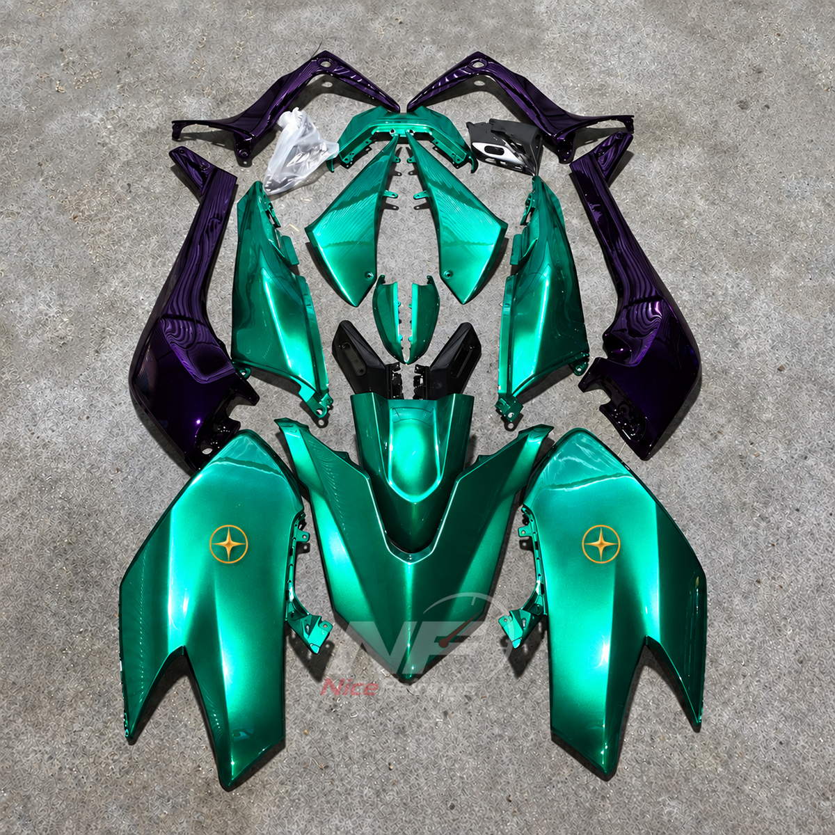 Premium Cowling Panel Set Fits YAMAHA TMAX530 SJ14 2017-2019 | NiceFairings - paint design NO.8 option image