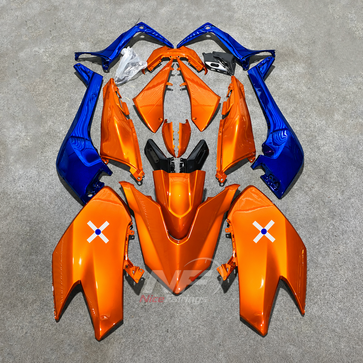 Aftermarket Motorcycle Fairing Kit Fits YAMAHA TMAX530 SJ14 2017-2019 | NiceFairings - paint design NO.5 option image