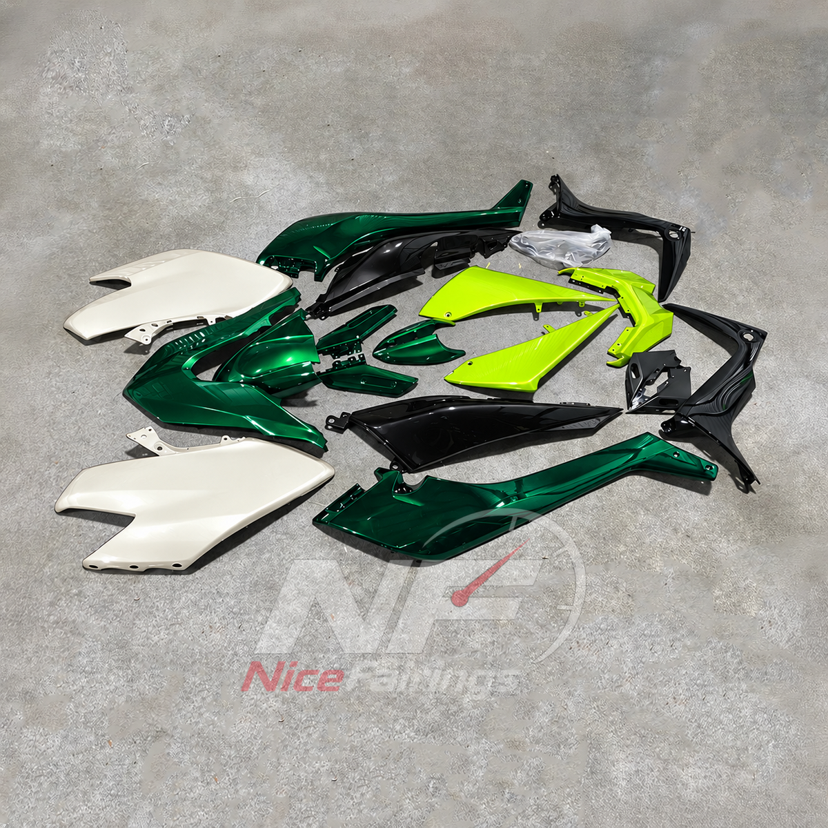 ABS Cowling Panels Compatible with 2017-2019 YAMAHA TMAX530 SJ14 | NiceFairings - front angle image