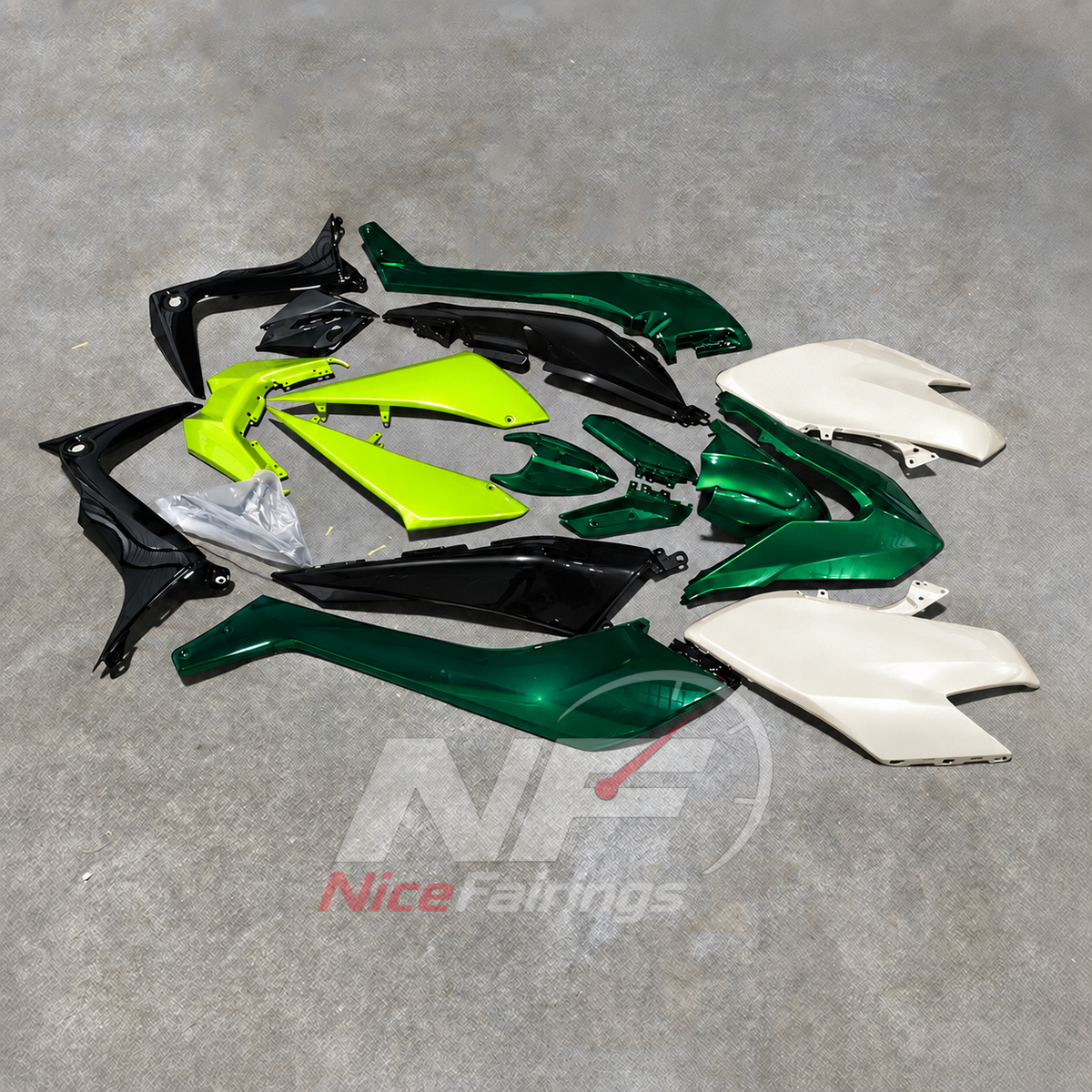 ABS Cowling Panels Compatible with 2017-2019 YAMAHA TMAX530 SJ14 | NiceFairings - side angle image