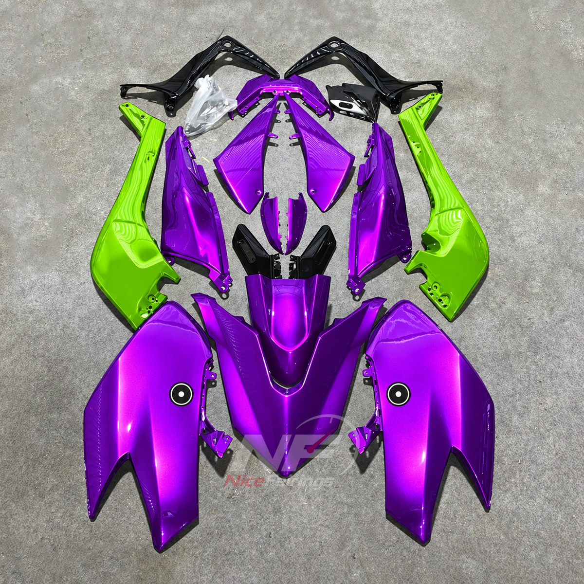 ABS Cowling Panels Compatible with 2017-2019 YAMAHA TMAX530 SJ14 | NiceFairings - paint design NO.2 option image