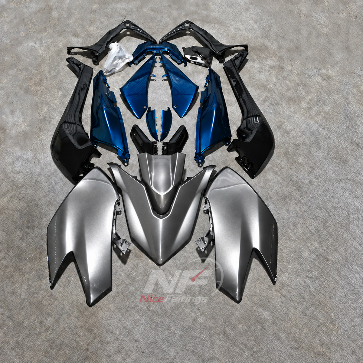 Aftermarket Sportbike Fairing Set Fits YAMAHA TMAX530 SJ14 2017-2019 | NiceFairings - paint design NO.7 option image