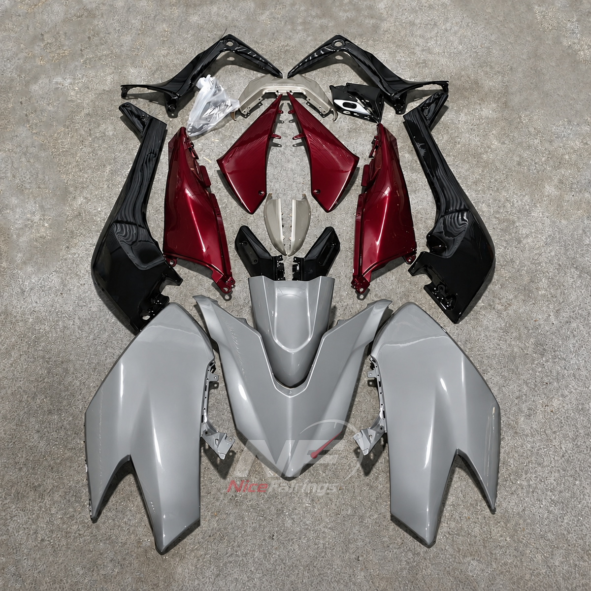Replacement Orange Motorcycle Fairing Kit Fits YAMAHA TMAX530 SJ14 2017-2019 | NiceFairings - paint design NO.9 option image