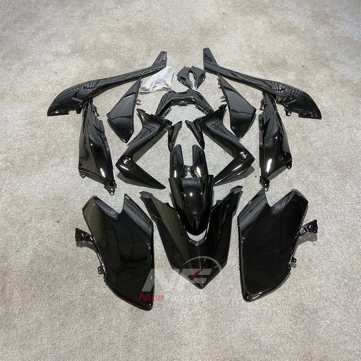 Aftermarket Black ABS Injection Fairing Kit Fits 2017-2019 YAMAHA TMAX530 SJ14 | NiceFairings - paint design NO.6 option image