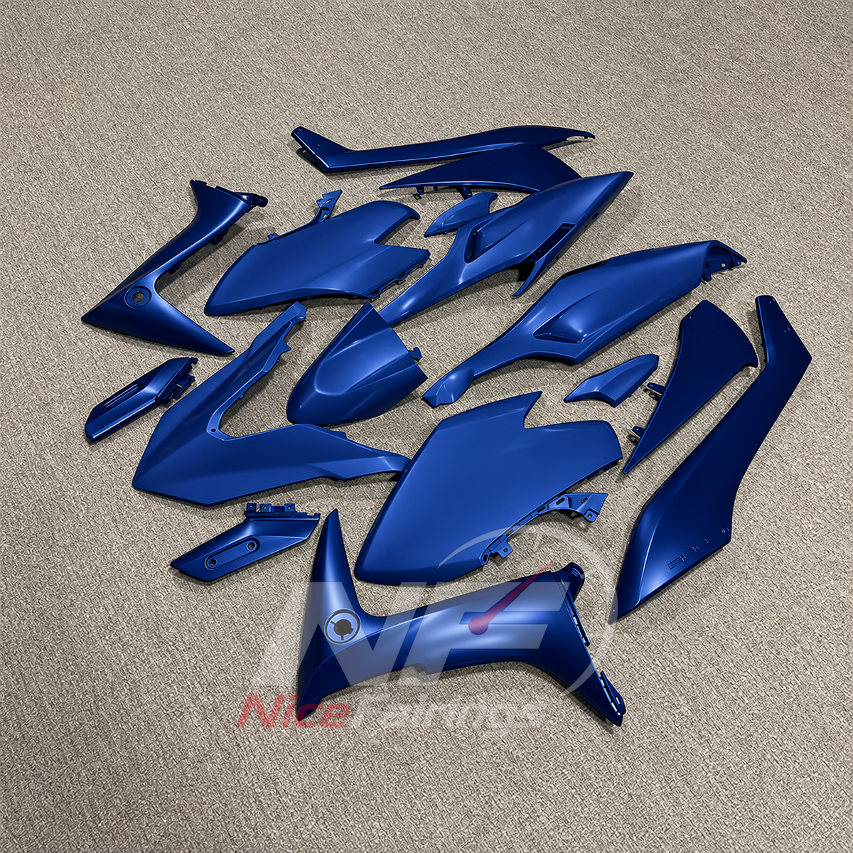 Motorcycle Fairing Kit Fits 2020-2021 YAMAHA TMAX560 - Blue ABS Plastic | NiceFairings - front angle image
