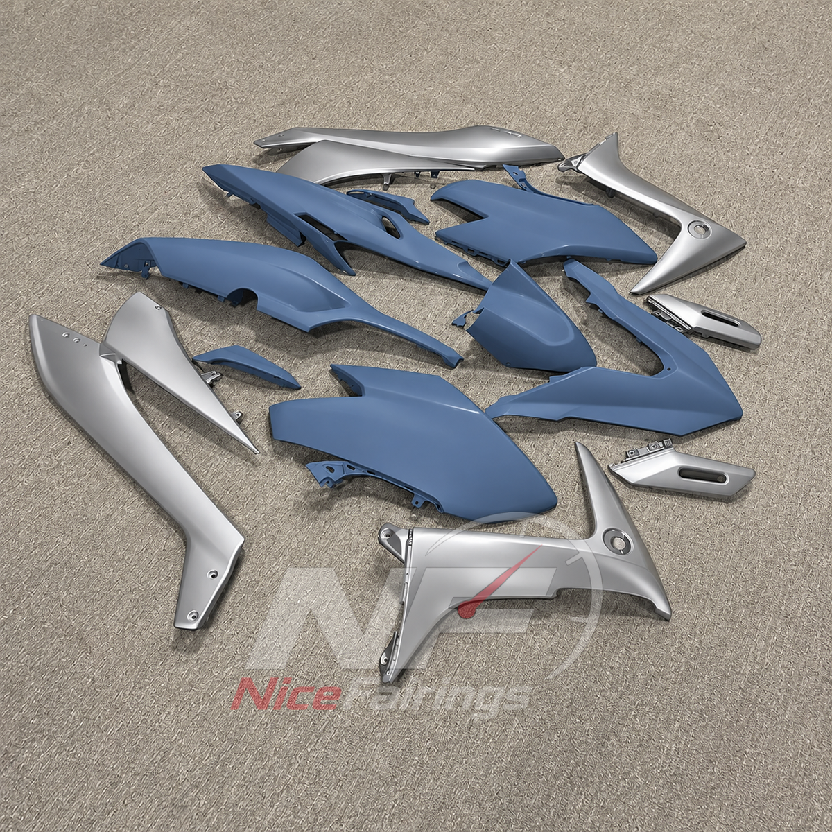 Motorcycle Fairing Kit Fits 2020-2021 YAMAHA TMAX560 - Two-Tone Panels ABS Bodywork | NiceFairings - front angle image