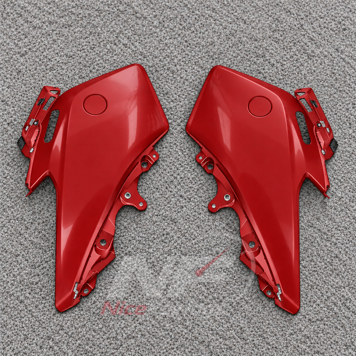 ABS Plastic Fairing Kit Fits 2022-2024 YAMAHA TMAX560 - Scooter ABS Bodywork - Red Black Gray | NiceFairings - front angle image