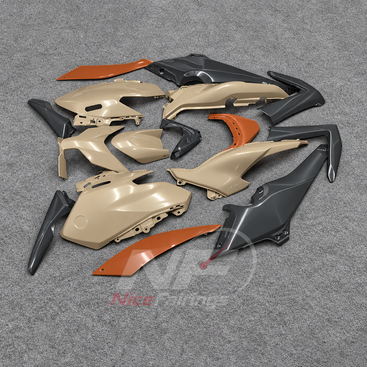 2025-2026 Yamaha TMAX560 ABS fairing kit - Beige Orange ABS Panels - view 2