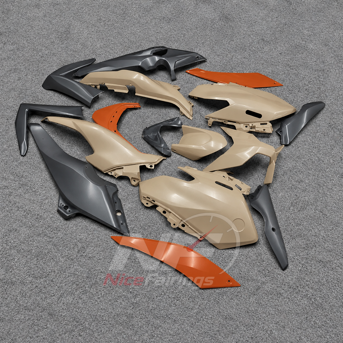 2025-2026 Yamaha TMAX560 ABS fairing kit - Beige Orange ABS Panels - view 3