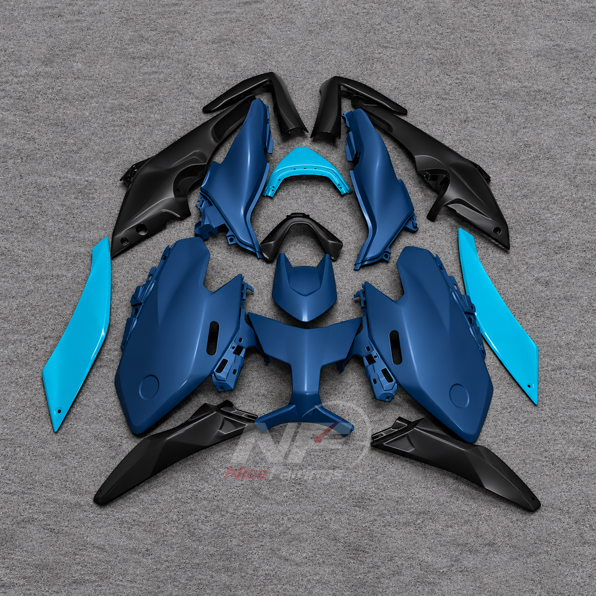 2025-2026 Yamaha TMAX560 ABS fairing kit - Navy Cyan ABS Panels - NO.7 option