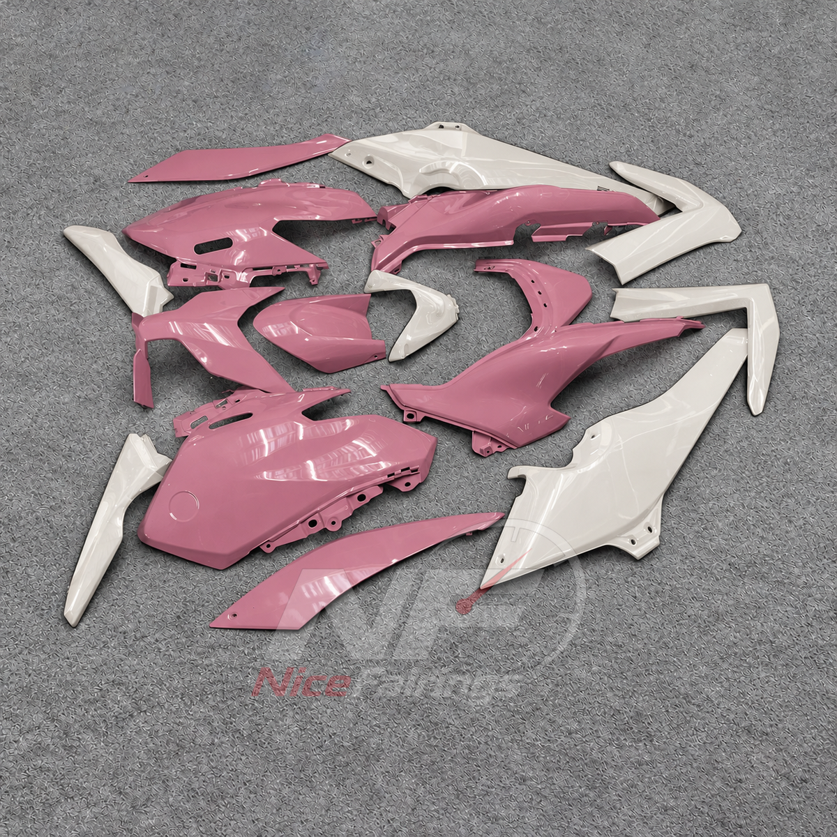 2025-2026 Yamaha TMAX560 ABS fairing kit - Pink White ABS Bodywork - view 3