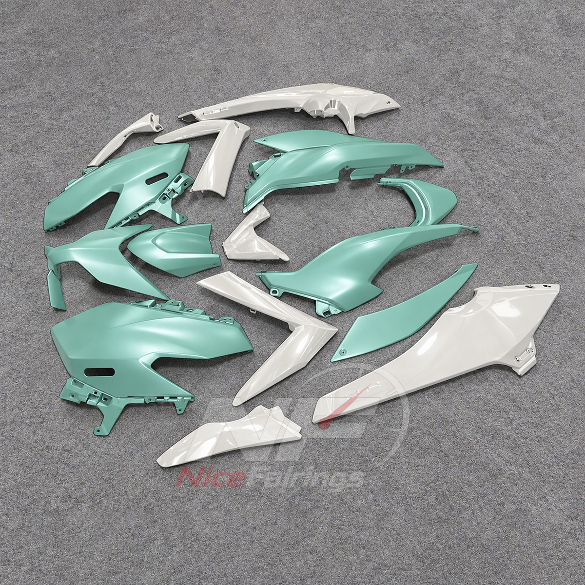 2025-2026 Yamaha TMAX560 ABS fairing kit - Mint White ABS Panels - view 3
