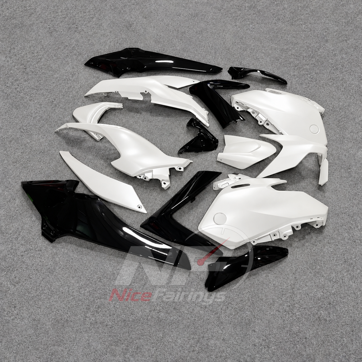 2025-2026 Yamaha TMAX560 ABS fairing kit - White Black ABS Panels - view 6
