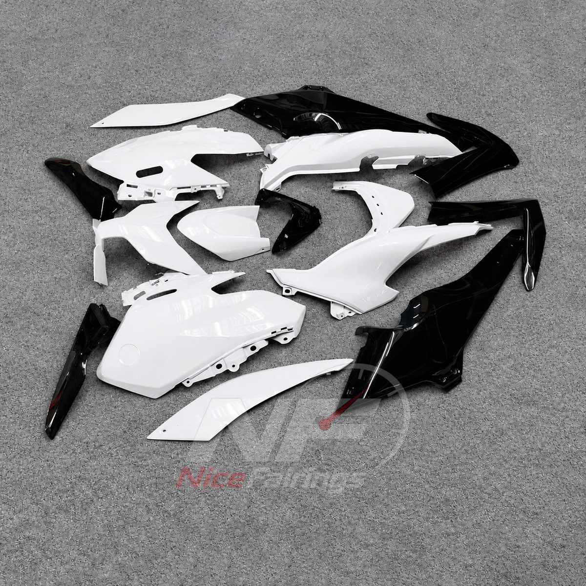 2025-2026 Yamaha TMAX560 ABS fairing kit - White Black ABS Panels - view 3
