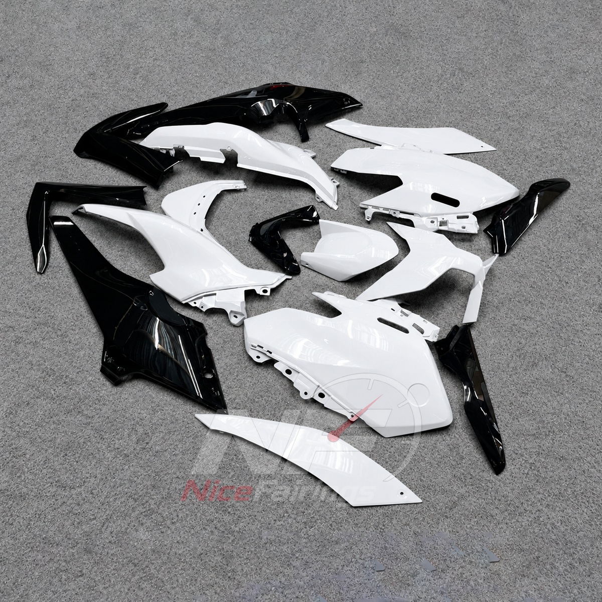 2025-2026 Yamaha TMAX560 ABS fairing kit - White Black ABS Panels - view 5