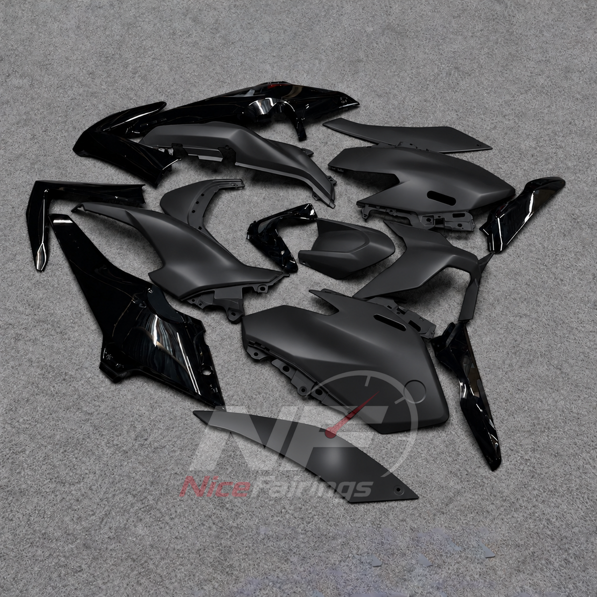 2025-2026 Yamaha TMAX560 ABS fairing kit - Black ABS Bodywork - view 2