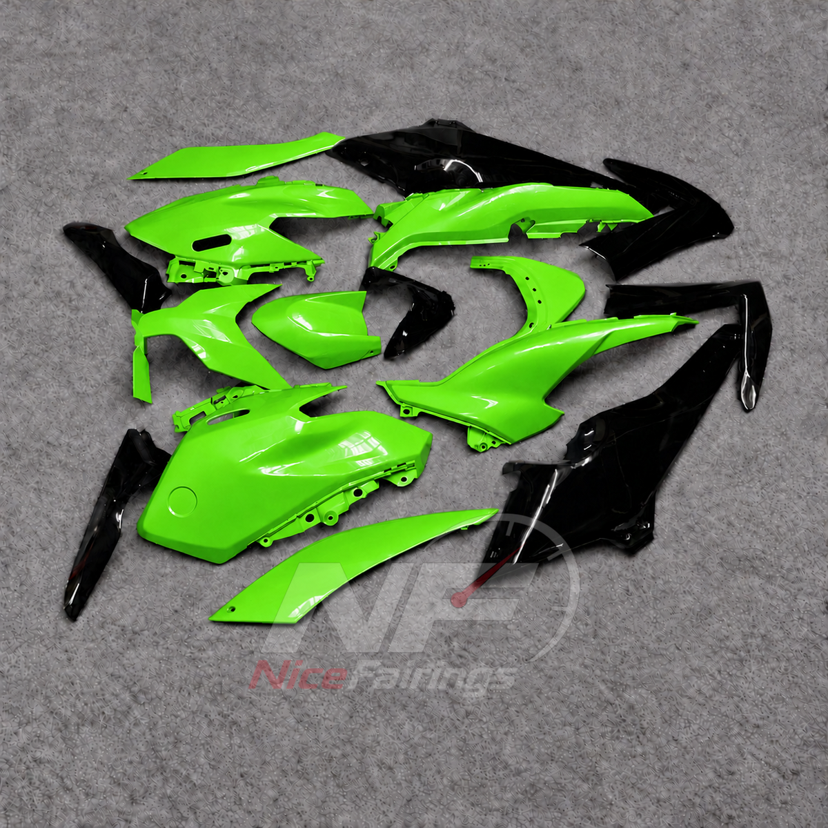 2025-2026 Yamaha TMAX560 ABS fairing kit - Bright Green ABS Panels - view 2
