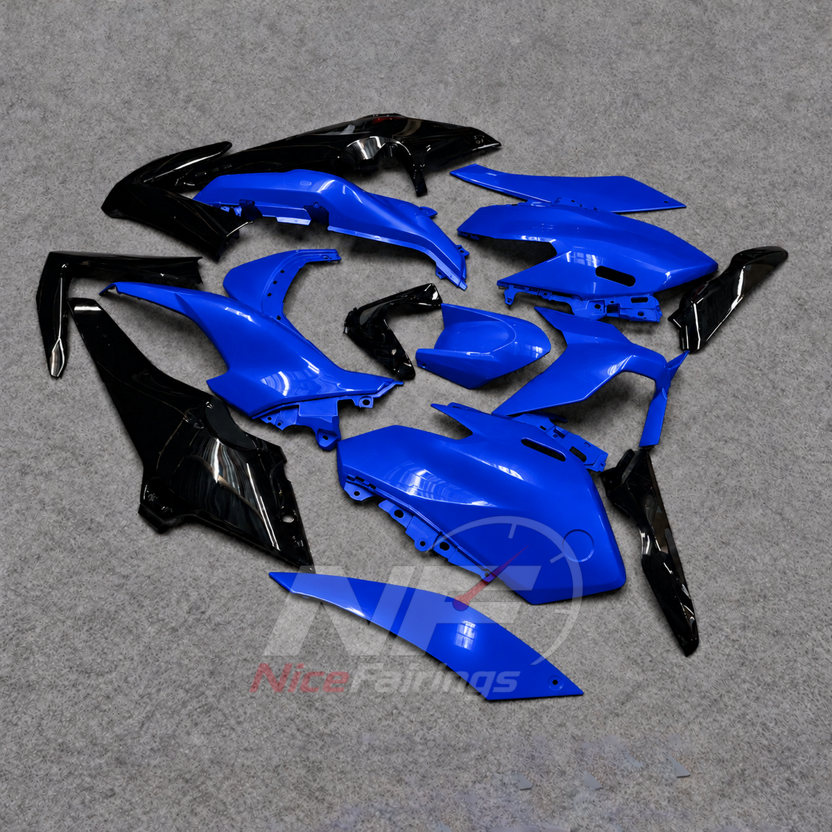 2025-2026 Yamaha TMAX560 ABS fairing kit - Blue Black ABS Bodywork - view 2