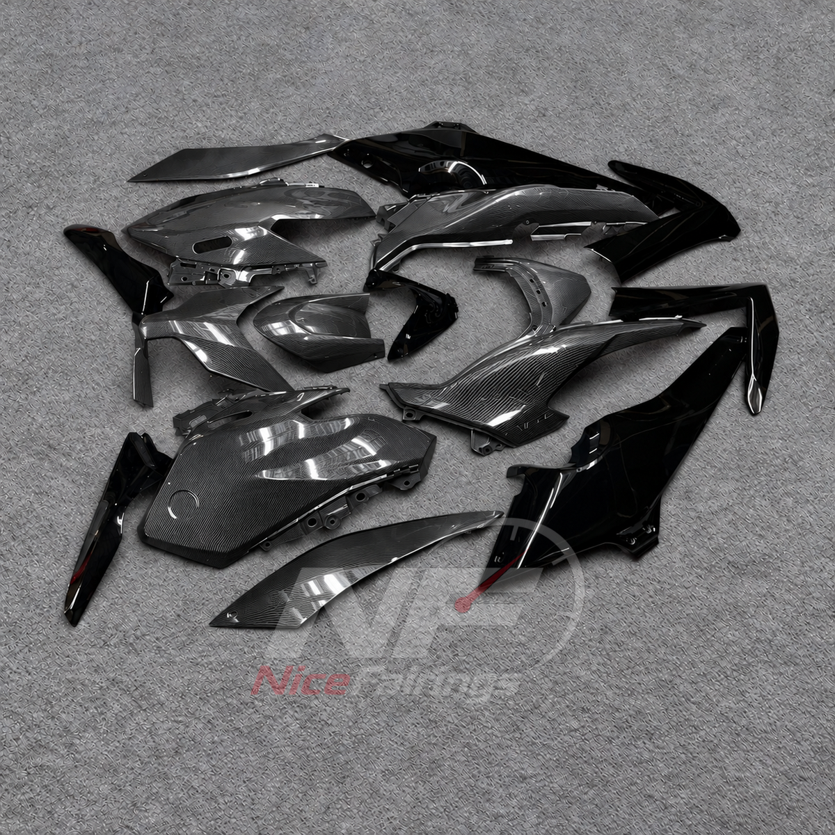 2025-2026 Yamaha TMAX560 ABS fairing kit - Carbon Fiber Look ABS Bodywork - view 2