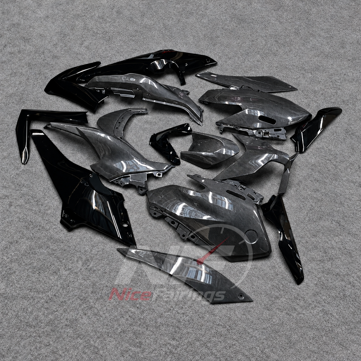2025-2026 Yamaha TMAX560 ABS fairing kit - Carbon Fiber Look ABS Bodywork - view 3
