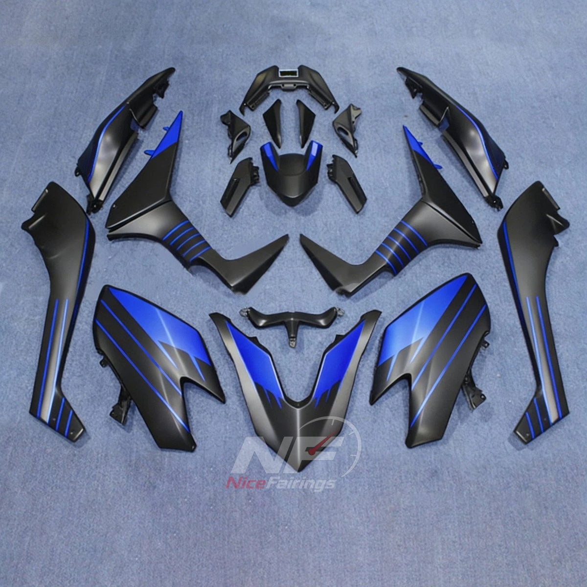 Custom-Painted ABS Plastic Bodywork Kit Fits YAMAHA TMAX530 SJ14 2017-2019 | NiceFairings - paint design NO.8 option image