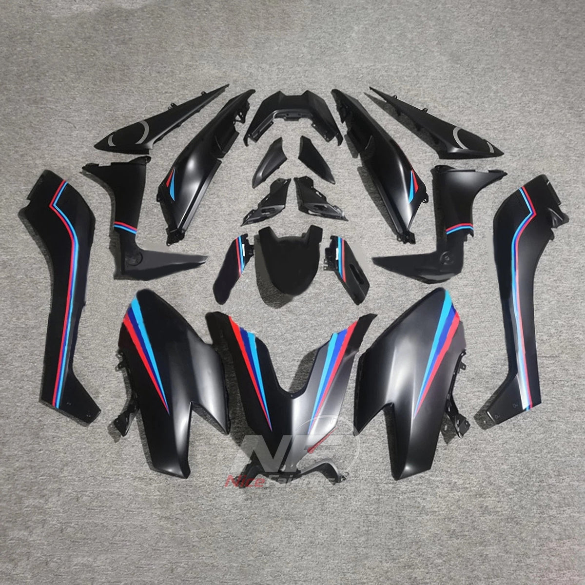 Custom-Painted ABS Cowling Panels Compatible with 2017-2019 YAMAHA TMAX530 SJ14 | NiceFairings - paint design NO.9 option image