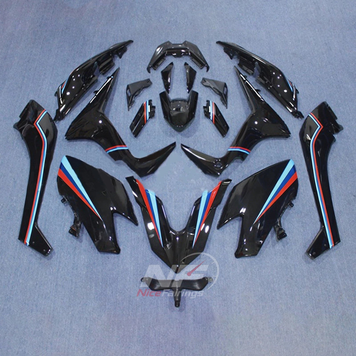 Premium ABS Injection Fairing Kit Fits 2017-2019 YAMAHA TMAX530 SJ14 | NiceFairings - paint design NO.8 option image