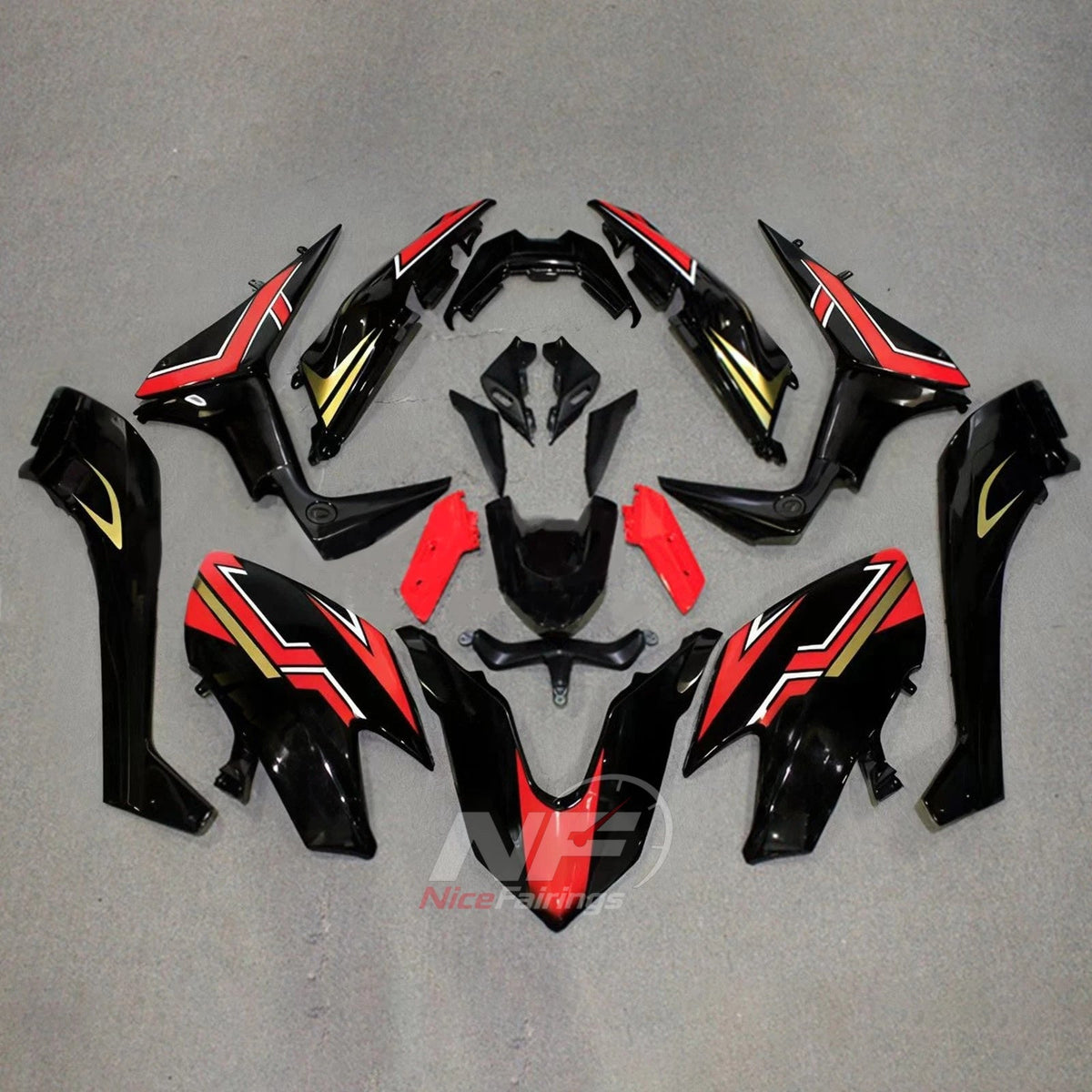 Custom-Painted ABS Plastic Bodywork Kit Fits YAMAHA TMAX530 SJ14 2017-2019 | NiceFairings - paint design NO.6 option image