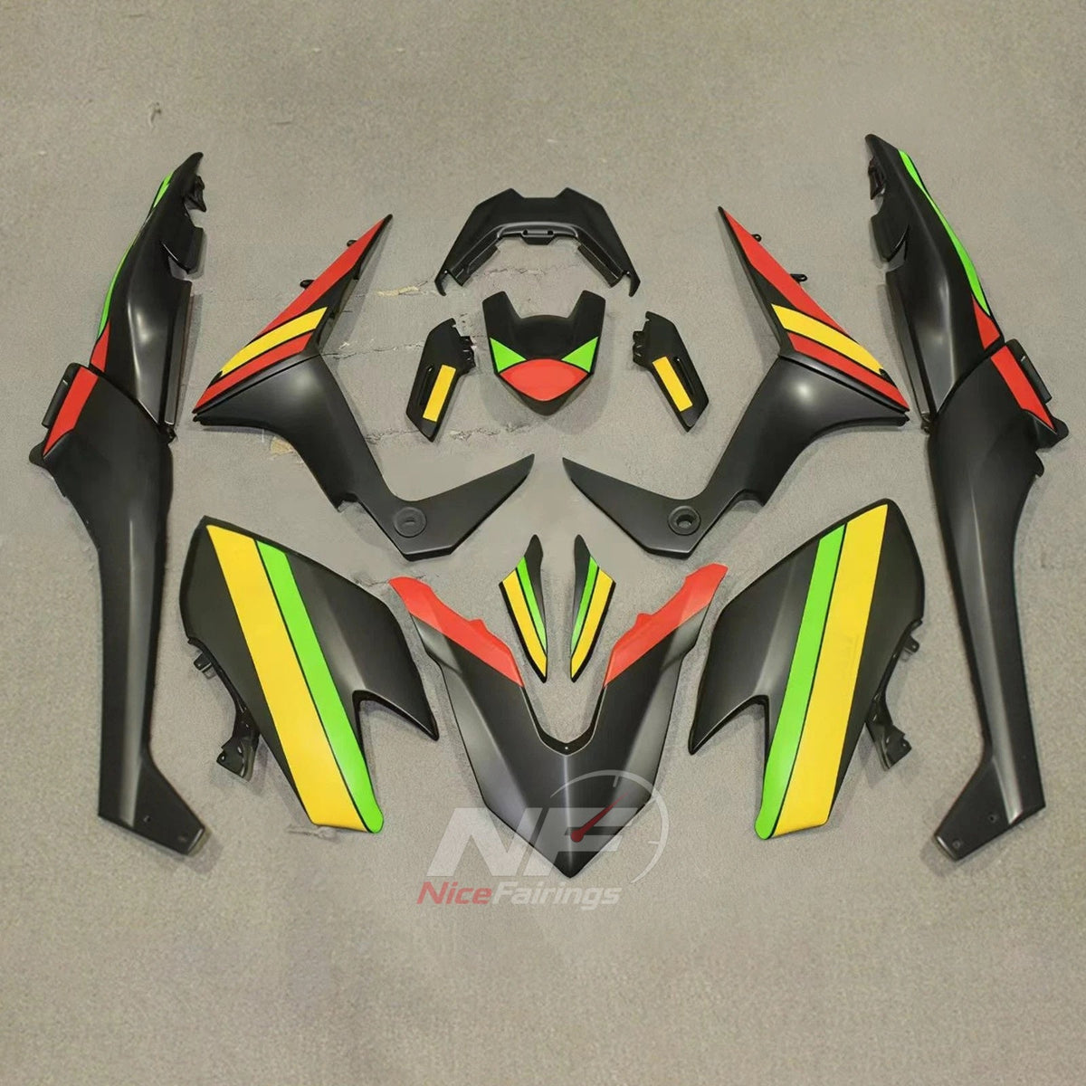 Custom-Painted ABS Plastic Bodywork Kit Fits YAMAHA TMAX530 SJ14 2017-2019 | NiceFairings - paint design NO.7 option image