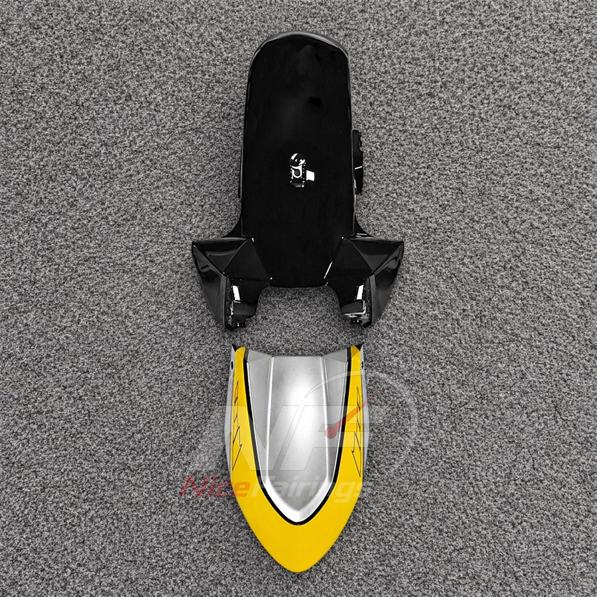 2025-2026 Yamaha TMAX560 ABS fairing kit - Yellow Black ABS Fairings - view 4