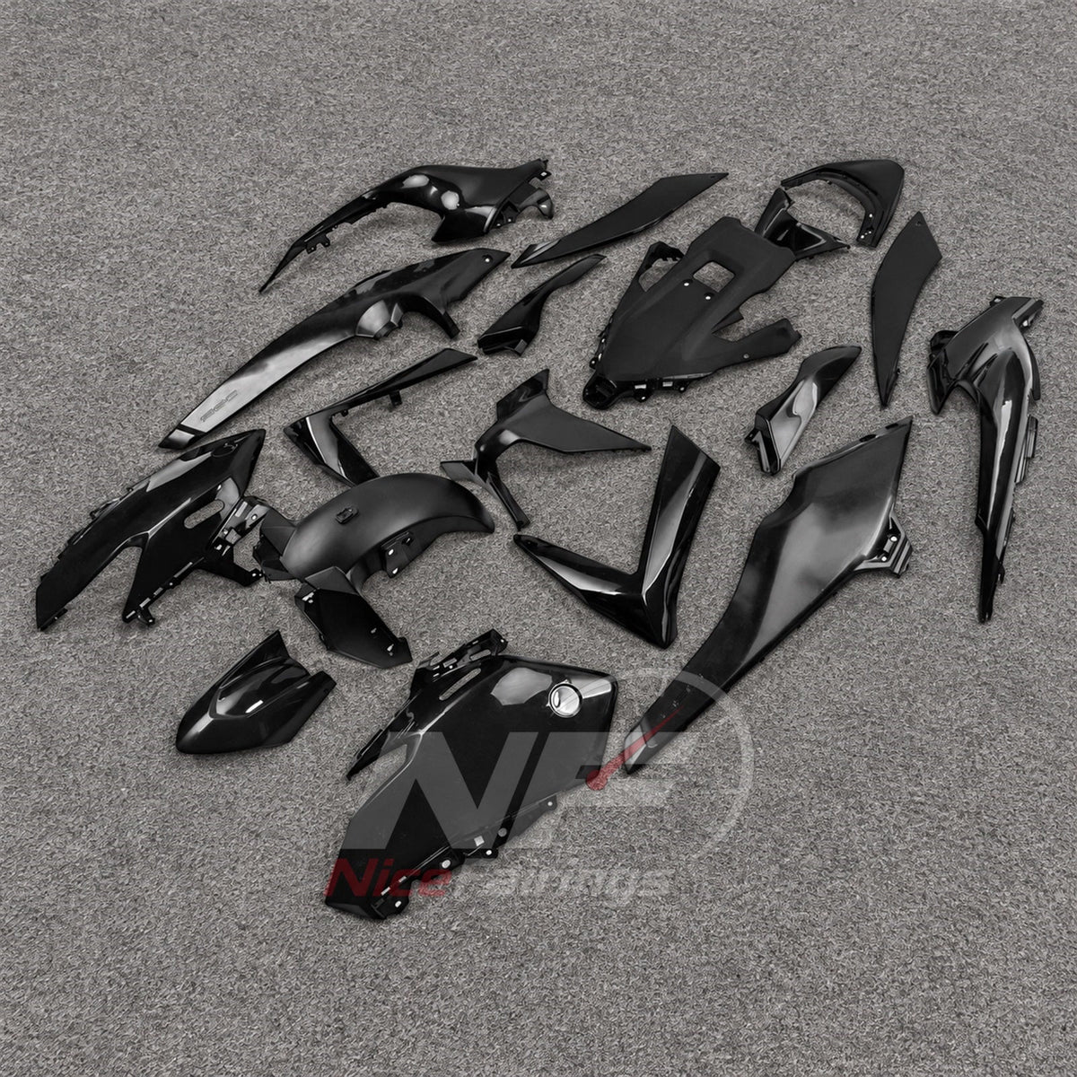 2025-2026 Yamaha TMAX560 ABS fairing kit - Dark Black ABS Bodywork - view 3