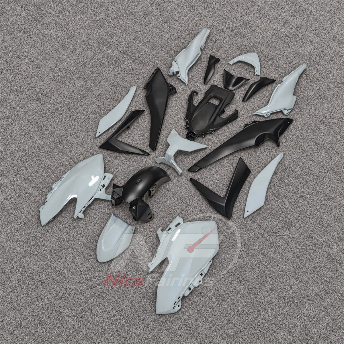 2025-2026 Yamaha TMAX560 ABS fairing kit - White Black Scooter Bodywork - view 3