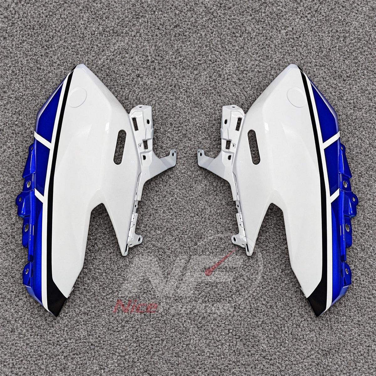 2025-2026 Yamaha TMAX560 ABS fairing kit - Blue White Black Panels - view 4