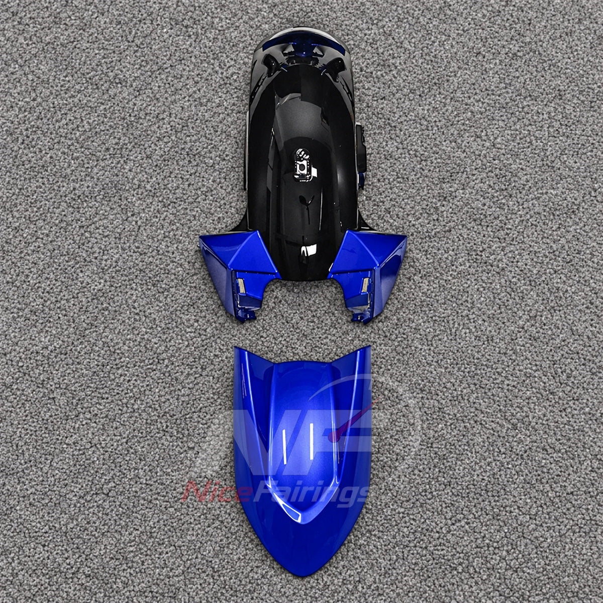 2025-2026 Yamaha TMAX560 ABS fairing kit - Blue White Black Panels - view 5